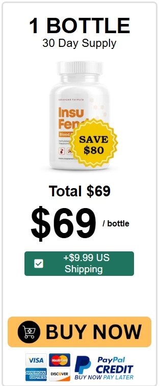 InsuFend 1 bottle price option